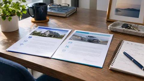 Deux contrats d'assurance auto avec des dates qui se chevauchent