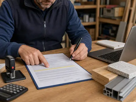 Lecture d’une attestation d’assurance décennale avant l’envoi d’un devis