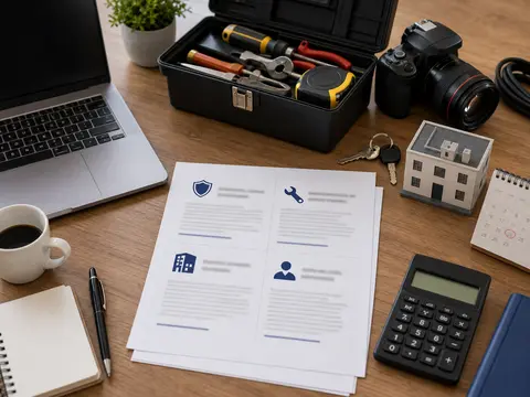 Matériel et documents illustrant les garanties utiles à un auto-entrepreneur