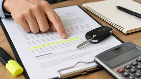 Clause de franchise assurance auto relue sur un contrat
