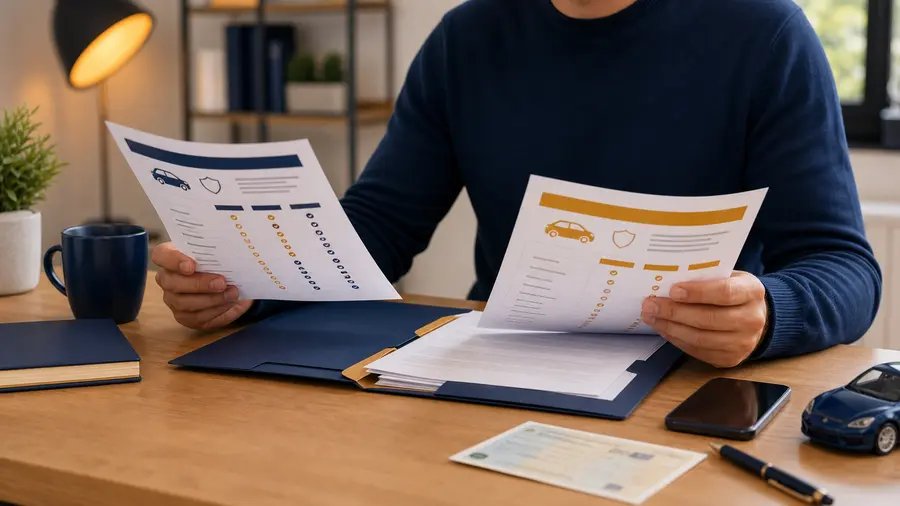 Conducteur comparant plusieurs propositions d’assurance auto