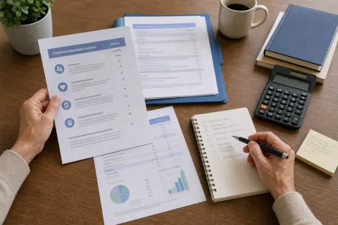 Vérification d’un versement de capital décès et de notes fiscales sur documents floutés