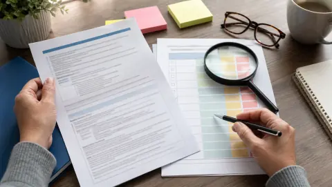 Contrat dépendance et checklist d’évaluation GIR sur un bureau