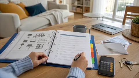 Checklist des garanties et franchises d’une assurance habitation posée sur une table