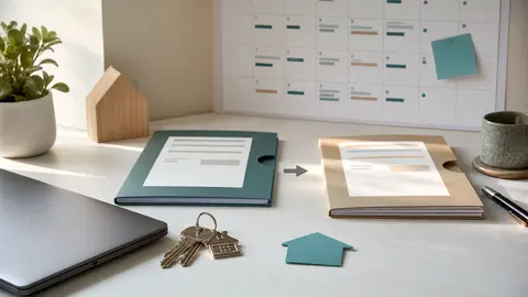 Deux dossiers de contrats et un calendrier pour organiser le changement d’assurance habitation