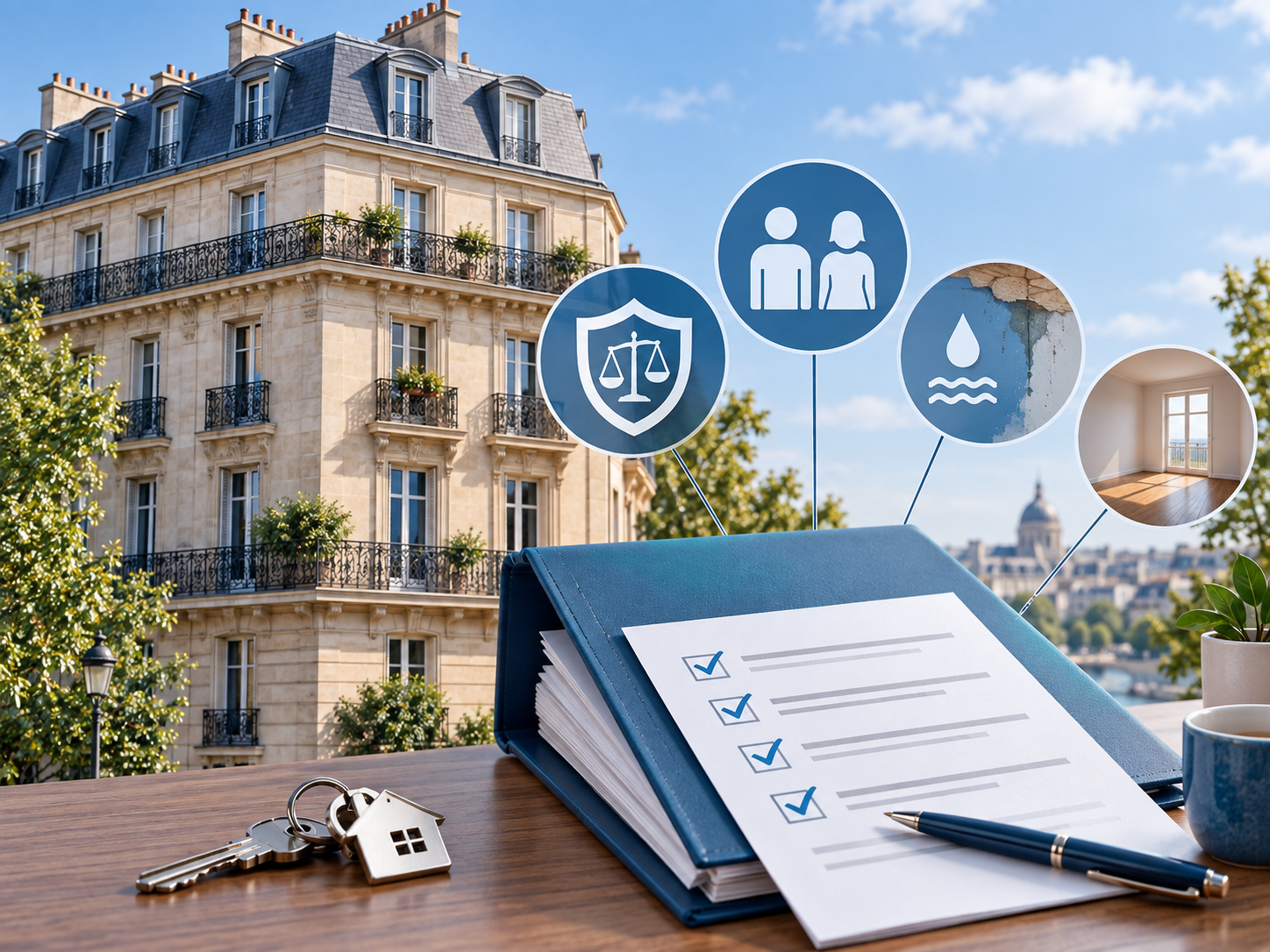 propriétaire bailleur examinant les garanties et responsabilités de son assurance