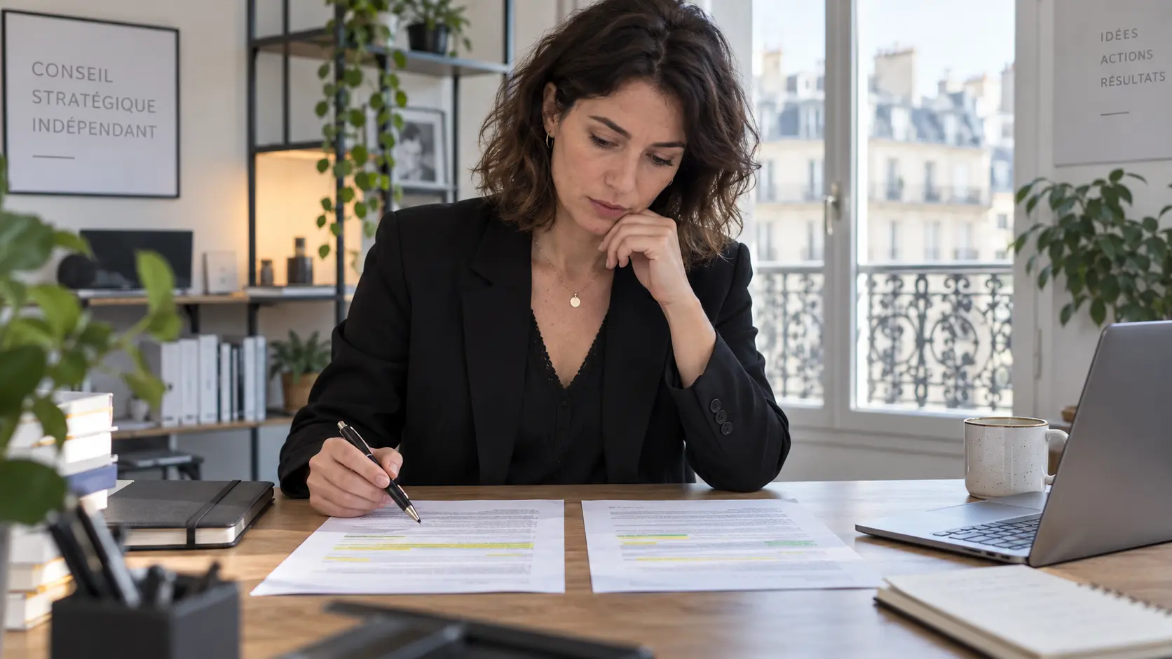 Consultante indépendante comparant deux contrats de responsabilité civile professionnelle