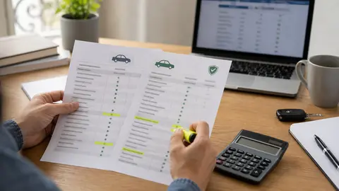 Comparaison des franchises et garanties d’une assurance auto