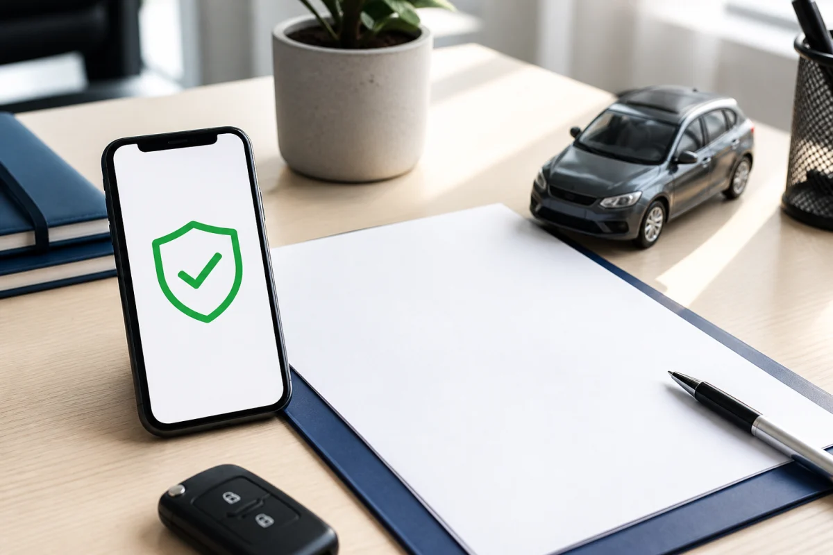Vérification d'un nouveau contrat assurance auto actif