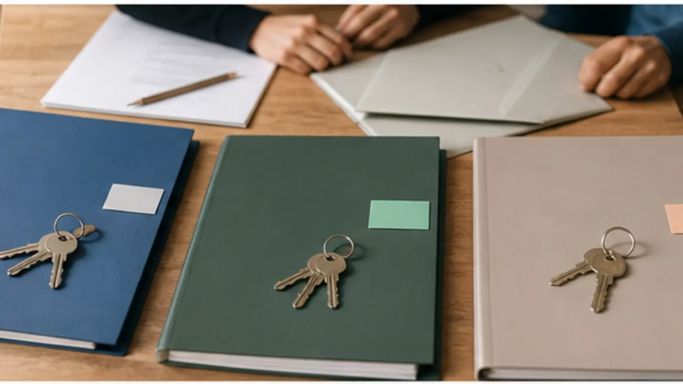 dossiers séparés et clés de chambres pour une colocation à baux individuels