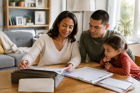 Organisation de documents familiaux pour anticiper un décès