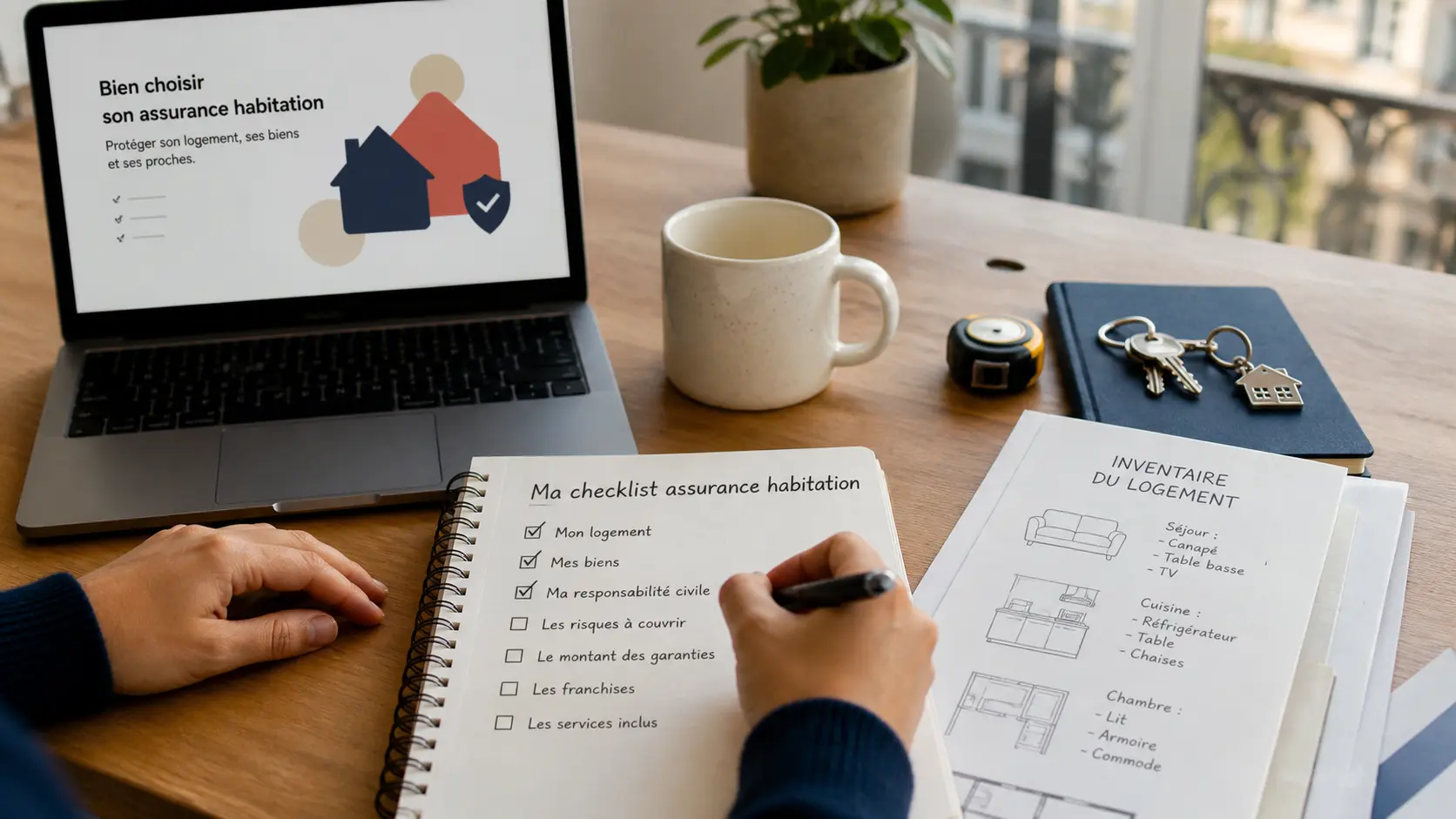 Checklist assurance habitation et inventaire du logement avant souscription