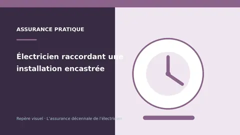 Électricien raccordant une installation encastrée