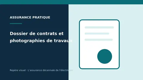 Dossier de contrats et photographies de travaux