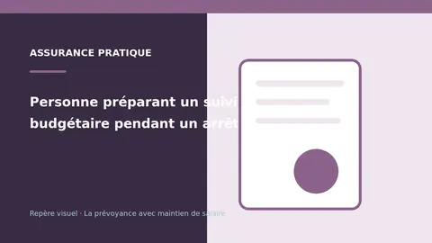 Personne préparant un suivi budgétaire pendant un arrêt