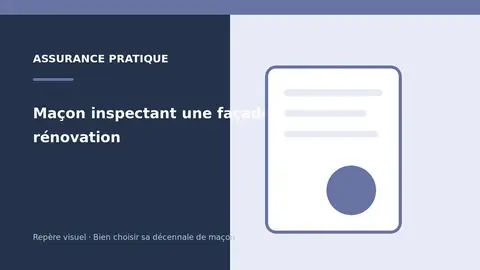 Maçon inspectant une façade après rénovation