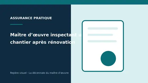 Maître d’œuvre inspectant un chantier après rénovation