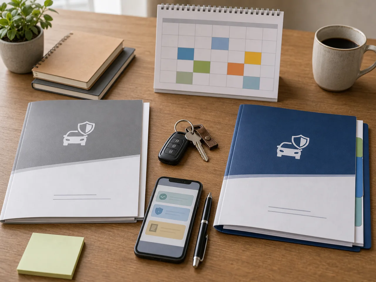 Dossiers d assurance auto et calendrier pour organiser un changement de contrat