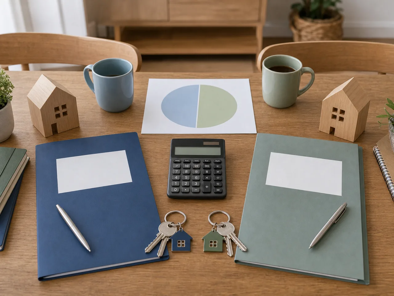 Dossiers et clés de maison pour réfléchir à la quotité d assurance emprunteur