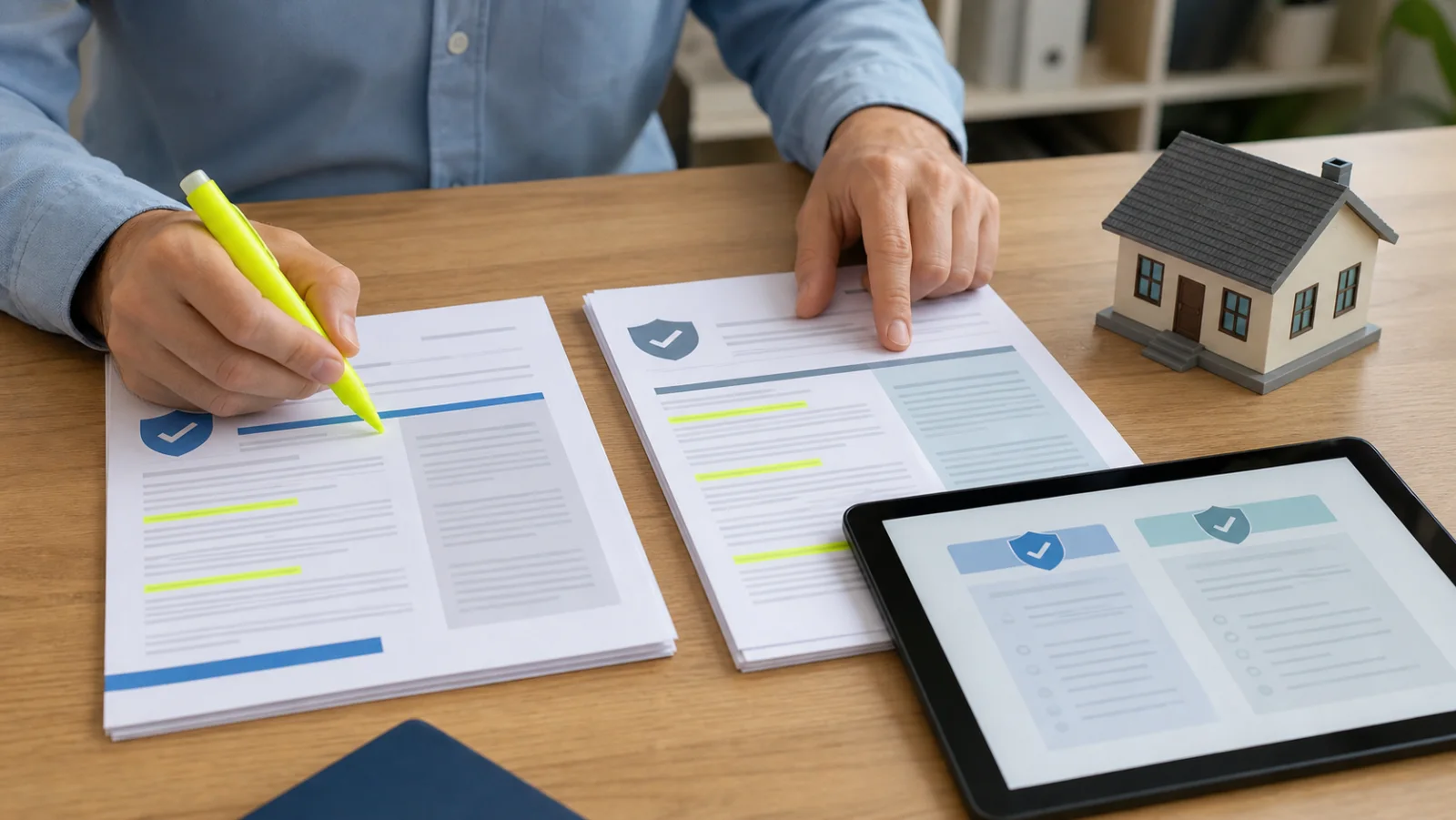 Comparaison de deux offres d’assurance habitation à garanties équivalentes