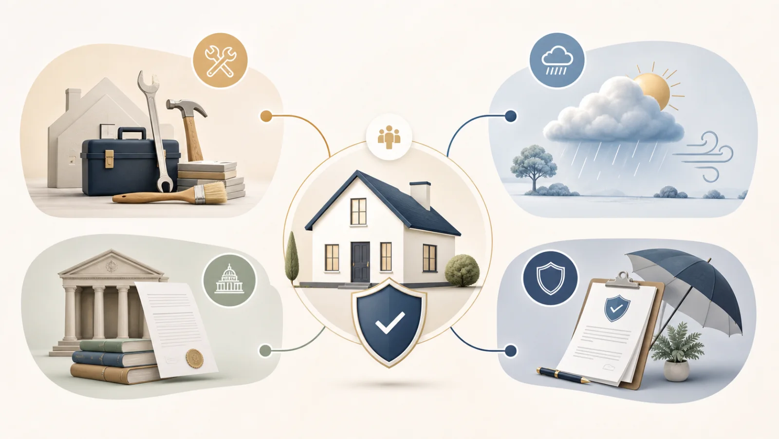Schéma visuel des facteurs qui expliquent la hausse d’une assurance habitation