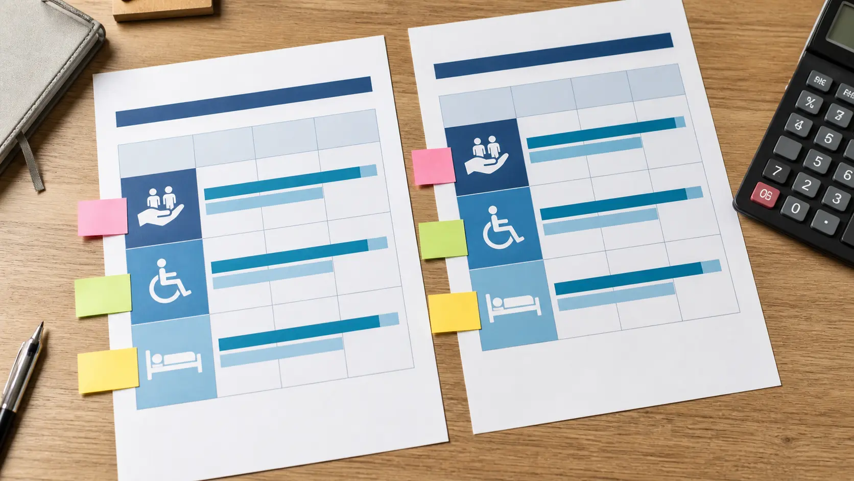 Comparaison visuelle de garanties d’assurance emprunteur sur deux documents