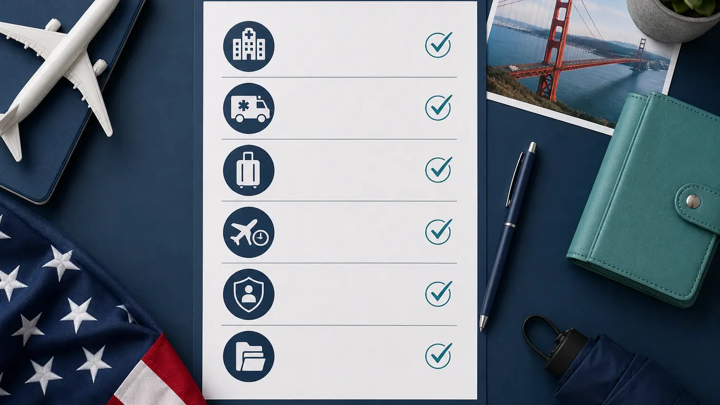 Checklist des garanties à vérifier pour une assurance voyage aux États-Unis